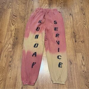 Sunday Service Multicolor Sweatpants Tie Dye All over Print Pants XS/S joggers